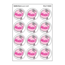 TREND Wow!/Bubble Gum Scented Stickers, Pack of 24