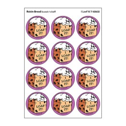 TREND I Loaf It!/Raisin Bread Scent Retro Scratch 'n Sniff Stinky Stickers®, 24 ct.