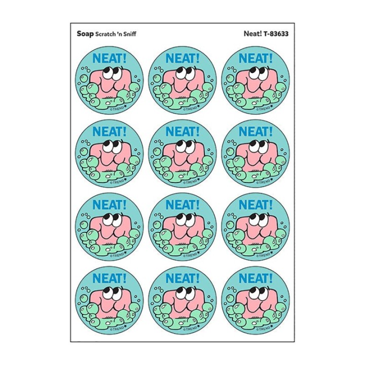 TREND Neat!/Soap Scent Retro Scratch 'n Sniff Stinky Stickers®, 24 ct.