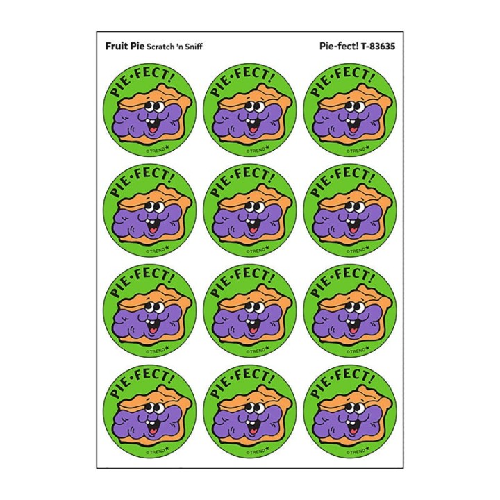 TREND Pie-fect!/Fruit Pie Scent Retro Scratch 'n Sniff Stinky Stickers®, 24 ct.