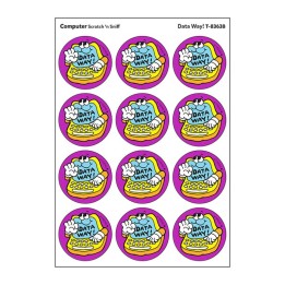 TREND Data Way!/Computer scent Retro Scratch 'n Sniff Stinky Stickers®, 24 ct.