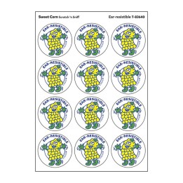 TREND Ear-resistible/Sweet Corn scent Retro Scratch 'n Sniff Stinky Stickers®, 24 ct.