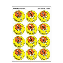 TREND Stick With It!/Lollipop scent Retro Scratch 'n Sniff Stinky Stickers®, 24 ct.