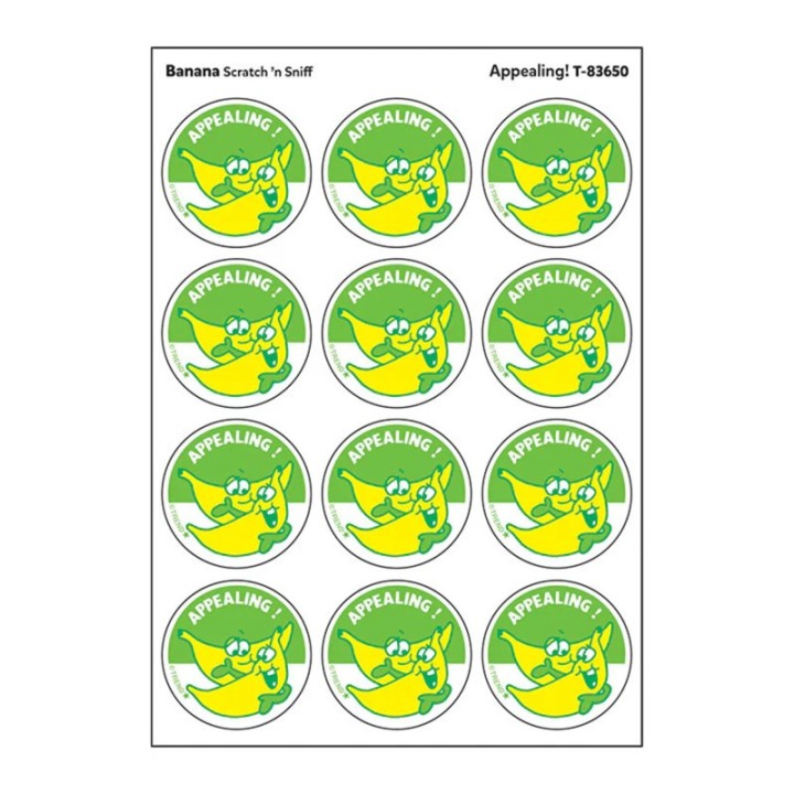 TREND Appealing!/ Banana Scent Stickers, 24 ct.