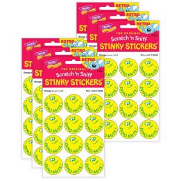 TREND Dino-mite!/ Orange Scent Stickers, 24 Per Pack, 6 Packs