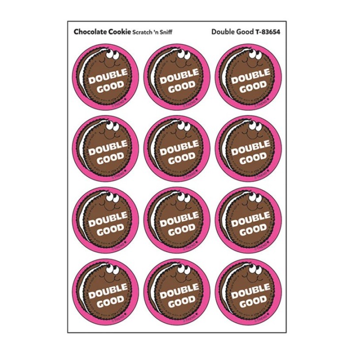 TREND Double Good/ Chocolate Cookie Scent Stickers, 24 ct.