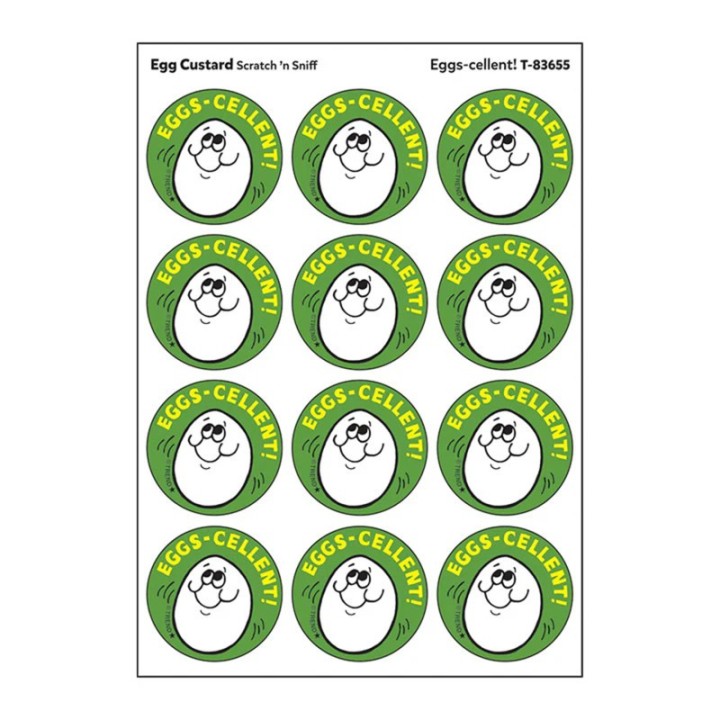 TREND Eggs-cellent!/ Egg Custard Scent Stickers, 24 ct.