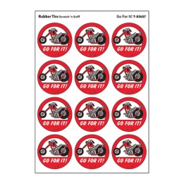 TREND Go For It!/ Rubber Tire Scent Stickers, 24 ct.