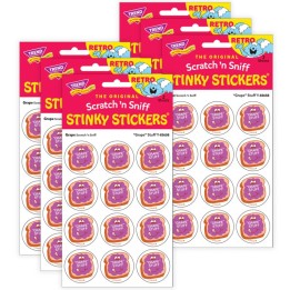 TREND "Grape" Stuff/ Grape Scent Stickers, 24 Per Pack, 6 Packs