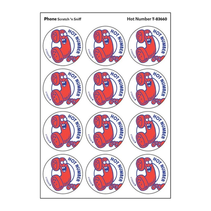 TREND Hot Number/ Phone Scent Stickers, 24 ct.