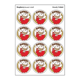 TREND Howdy/ Raspberry Scent Stickers, 24 ct.