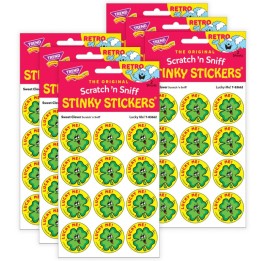 TREND Lucky Me!/ Sweet Clover Scent Stickers, 24 Per Pack, 6 Packs