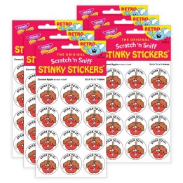 TREND Stick To It!/ Caramel Apple Scent Stickers, 24 Per Pack, 6 Packs