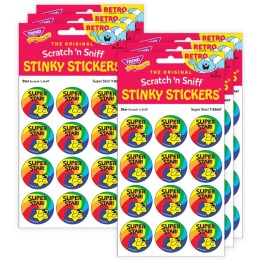 TREND Super Star!/ Star Scent Stickers, 24 Per Pack, 6 Packs