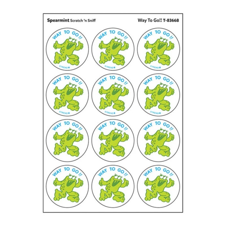 TREND Way to Go!!/ Spearmint Scent Stickers, 24 ct.