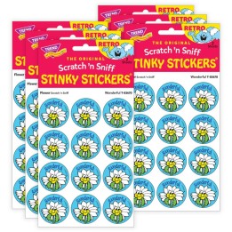 TREND Wonderful/ Flower Scent Stickers, 24 Per Pack, 6 Packs