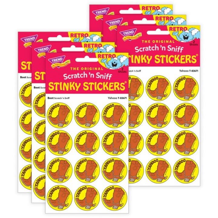 TREND Yahooo/ Boot Scent Stickers, 24 Per Pack, 6 Packs
