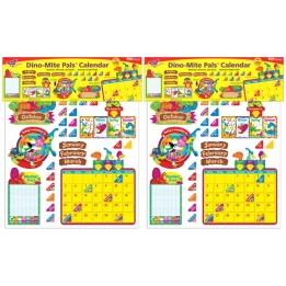 TREND Dino-Mite Pals® Calendar Bulletin Board Set, 2 Sets