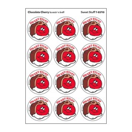TREND Sweet Stuff/Chocolate Cherry scent Retro Scratch 'n Sniff Stinky Stickers®, 24 ct.