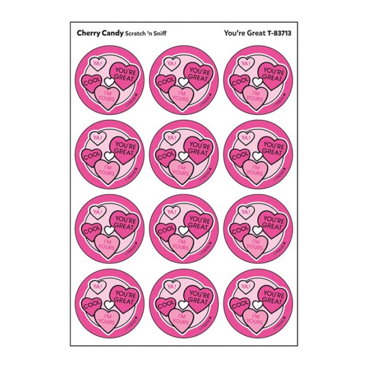 TREND You're Great/ Cherry Candy Scent Stickers, 24 ct.
