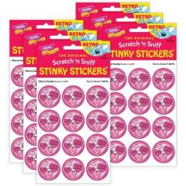 TREND You're Great/ Cherry Candy Scent Stickers, 24 Per Pack, 6 Packs