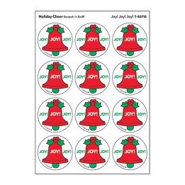 TREND Joy! Joy! Joy!/ Holiday Cheer Scent Stickers, 24 ct.
