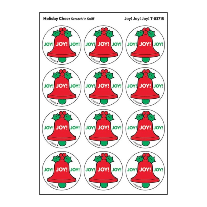 TREND Joy! Joy! Joy!/ Holiday Cheer Scent Stickers, 24 ct.