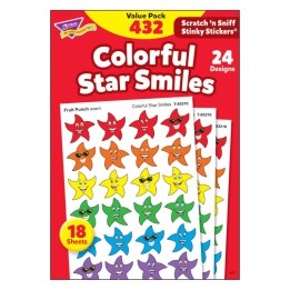 TREND Colorful Star Smiles Stinky Stickers® Variety Pack, 432 ct