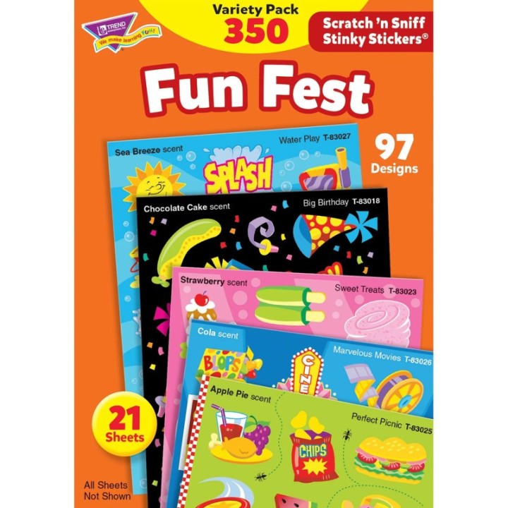 TREND Fun Fest Stinky Stickers® Variety Pack