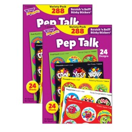 TREND Pep Talk Stinky Stickers® Variety Pack, 288 Count Per Pack, 2 Packs
