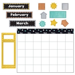 TREND I ♥ Metal™ Wipe-Off® Calendar Bulletin Board Set