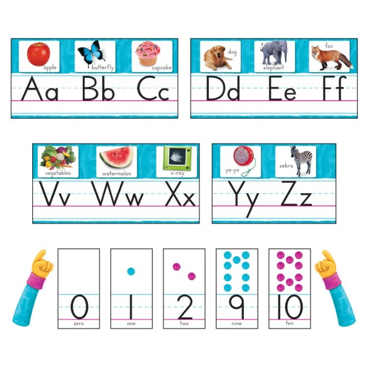 TREND Color Harmony Photo Alphabet Bulletin Board Set