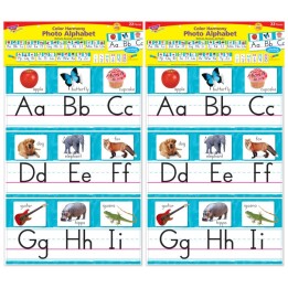 TREND Color Harmony Photo Alphabet Bulletin Board Set, 2 Sets