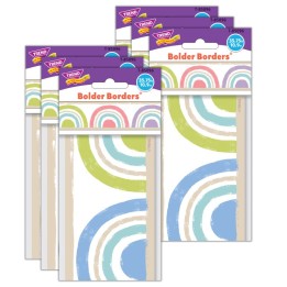 TREND Rainbow Cheer Bolder Borders®, 35.75 Feet Per Pack, 6 Packs
