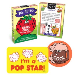 TREND 80s Retro Collection Playing Cards & Vinyl Stickers Set