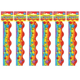 TREND Rainbow & Stars Terrific Trimmers®, 39 Feet Per Pack, 6 Packs