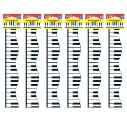 TREND Musical Keyboard Terrific Trimmers®, 39 Feet Per Pack, 6 Packs