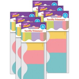 TREND Cheerful Stripes Terrific Trimmers®, 39 Feet Per Pack, 6 Packs