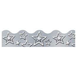TREND I ♥ Metal Silver Stars Terrific Trimmers®, 39'