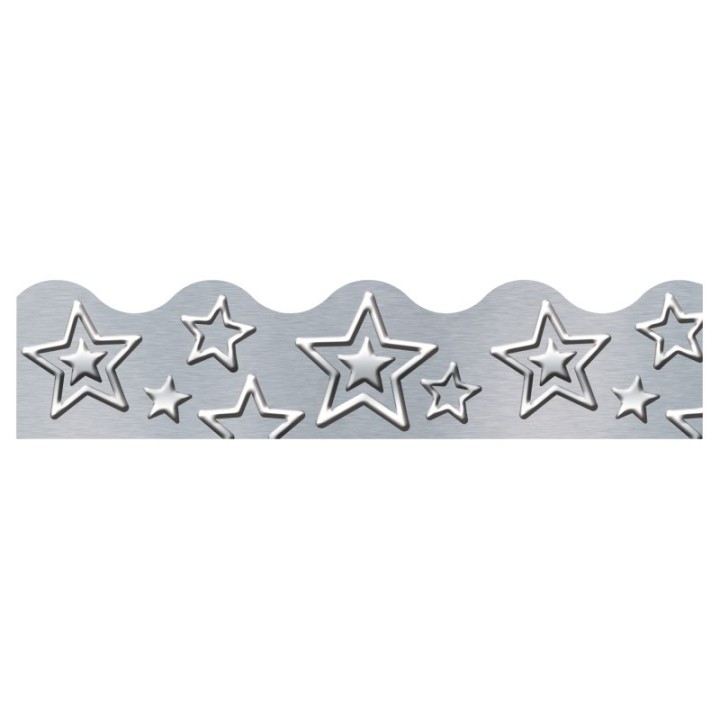 TREND I ♥ Metal Silver Stars Terrific Trimmers®, 39'