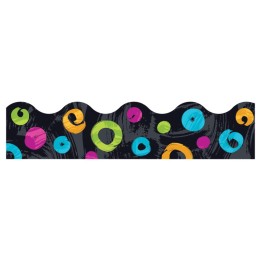 TREND Color Harmony™ Swirl Dots on Black Terrific Trimmers®, 39'