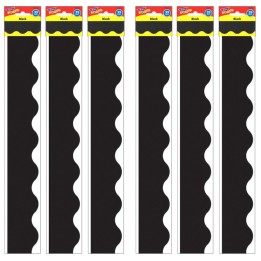 TREND Black Terrific Trimmers®, 39 Feet Per Pack, 6 Packs