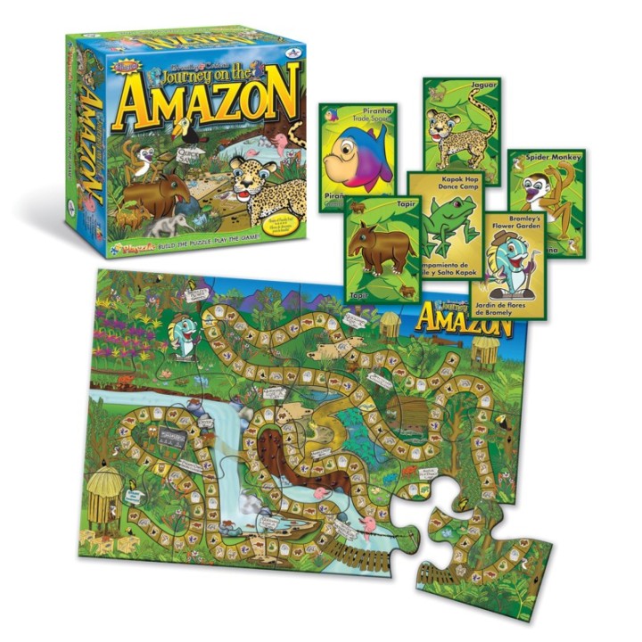 Talicor™ Journey on the Amazon Playzzle - Educational Board Game for Kids