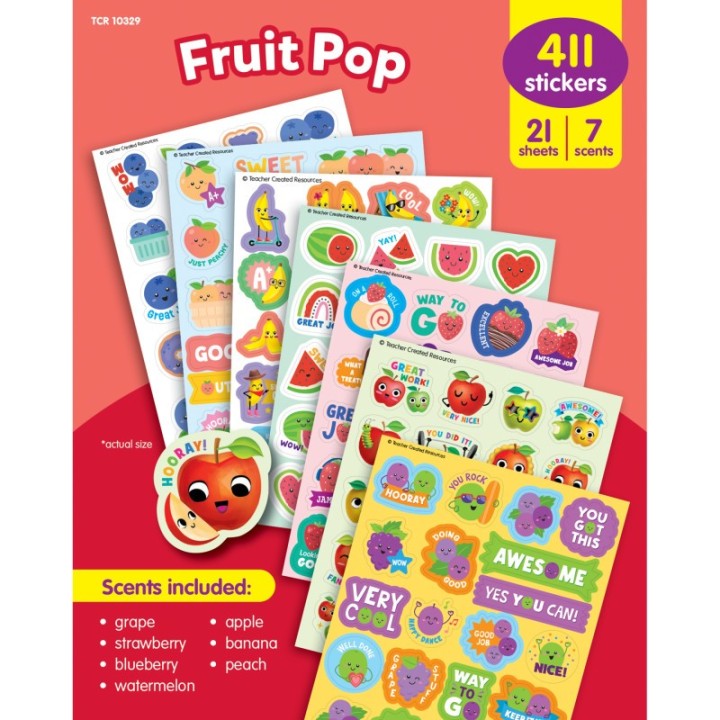 Teacher Created Resources Fruit Pop Smelly Stickers Variety Pack