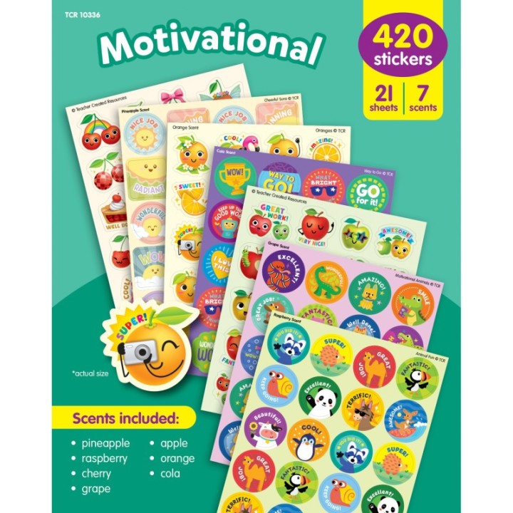 Teacher Created Resources Motivational Smelly Stickers Variety Pack