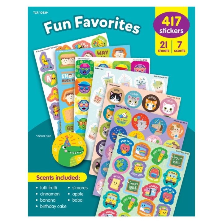 Teacher Created Resources Fun Favorites Smelly Stickers Variety Pack