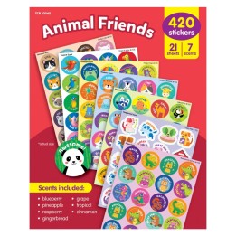 Teacher Created Resources Animal Friends Smelly Stickers Variety Pack