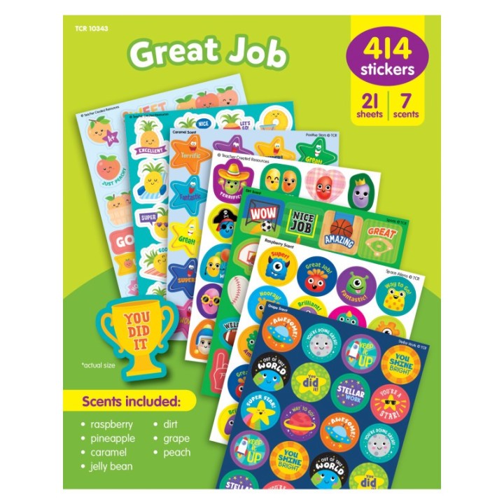 Teacher Created Resources Great Job Smelly Stickers Variety Pack