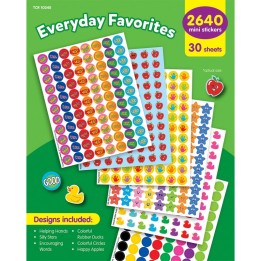 Teacher Created Resources® Everyday Favorites Mini Stickers Variety Pack