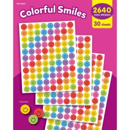 Teacher Created Resources® Colorful Smiles Mini Stickers Value Pack